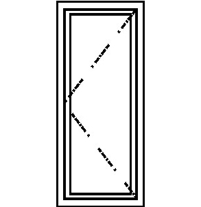 casement door in layout